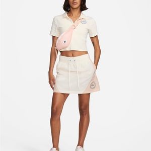 (A8) Nike Sportswear Heritage Women's High-Waisted Woven Mini Skirt, Size Large